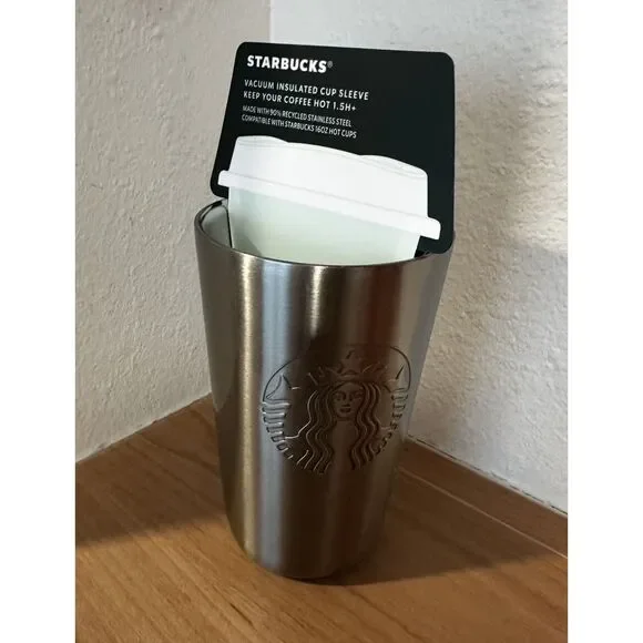 Starbucks 2024 Vacuum Insulated Cup Sleeve 16 Oz NWT - Picture 2 of 4